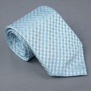 Banana Republic Mens Necktie Tie Blue Stripes Silk